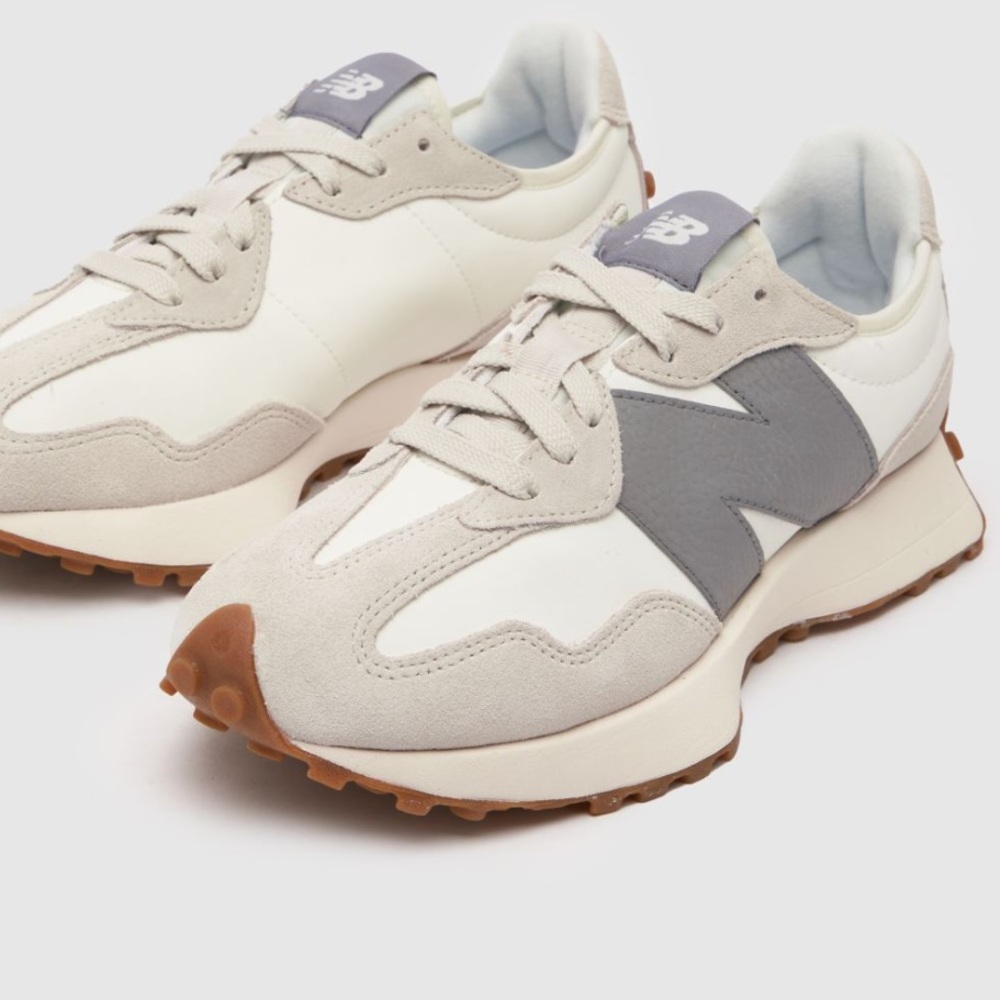 New Balance Cream and Gray 327